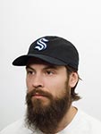 Бейсболка AMERICAN NEEDLE арт. 40742A-SEK Seattle Kraken Blue Line NHL (черный)